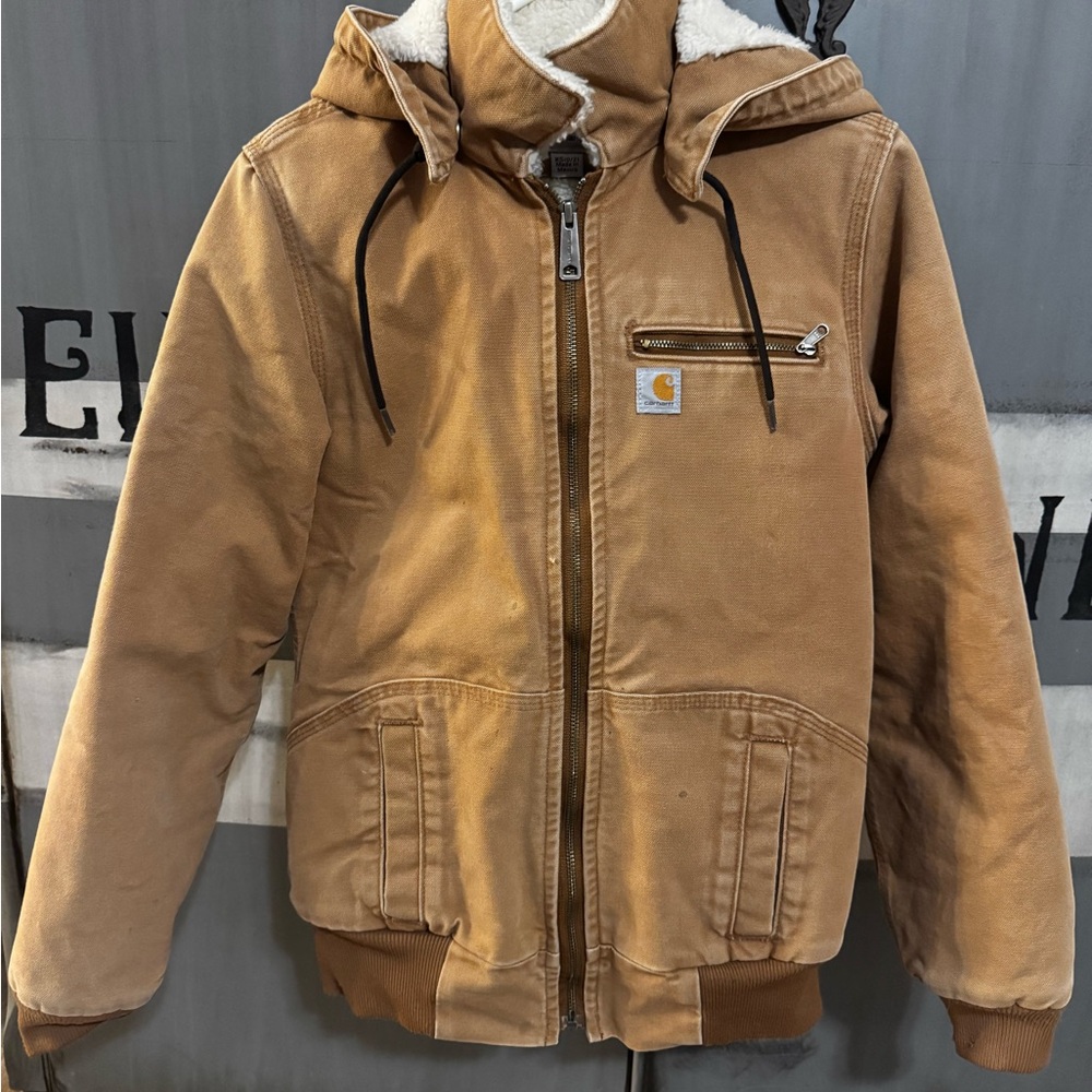 Womans Carhartt Brown Hooded Jacket as seen on Yellowstone!